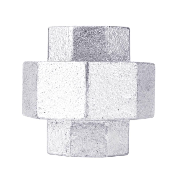 B & K STZ Industries 1/2 in. FIP each X 1/2 in. D FIP Galvanized Malleable Iron Union 311UPU-12 - main